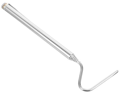 Milisten Ausziehbarer Schlangenhaken Aus Rostfreiem Stahl Und Verschleißfest Tragbares Reptilienfang Werkzeug Mit Tragfähigem Haken Für Sicheres Greifen Und Transport Kleiner Schlangen