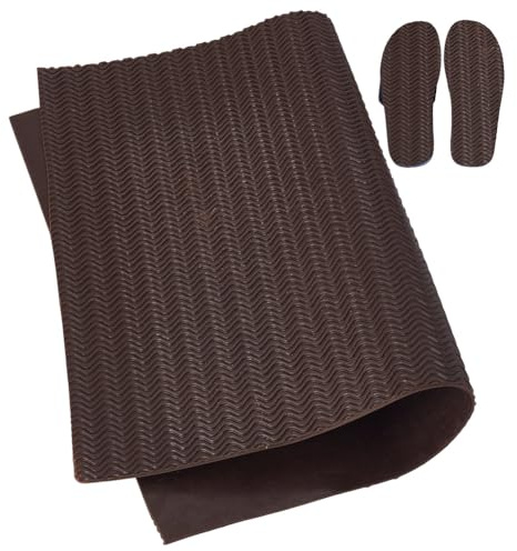 HOBBIESAY 1 pieza de goma para zapatos de 3 mm de grosor, almohadillas de reparación de talones antideslizantes para reparación de zapatos, material del suelo, patrón ondulado, suelas de repuesto para