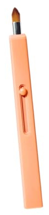 GANAZONO Pincel Labial Retráctil Portátil de Cerdas Suaves Aplicador de Barra de Labios Herramienta de Maquillaje Compacta y Ligera Color Naranja Cálido
