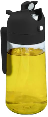 NERTHUS FIH 1545 – Dosificador de Aceite 2 en 1 para Cocina – Spray Fino y Chorro Directo – Antigoteo – Plástico Alimentario Libre de BPA – Ideal para Aceite, Vinagre y Salsas