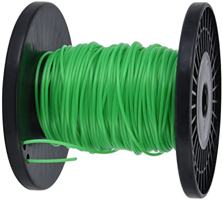 AMONIDA Ligne de -Herbe Ronde Haute efficacité de 2 Mm pour, Ligne de Tondeuse à Gazon Verte, Matériau en Nylon, 1 Ensemble pour Les Amateurs de Jardinage (30m / 98.4ft)