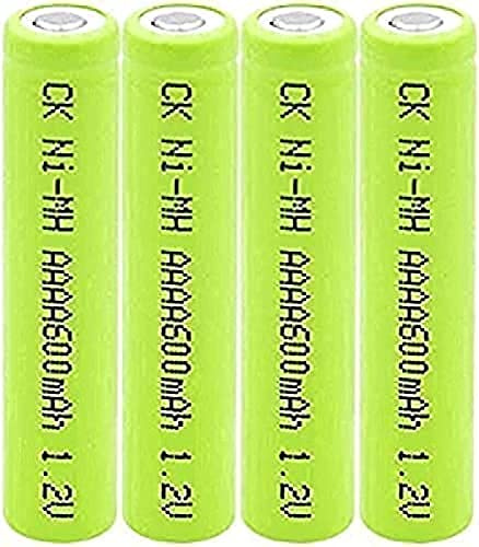 IEVEDIVB Rechargeable Batte Rechargeable Ni Mh AAAA Batteries 1 2V Ni Mh 600Mah for Am6 Lr61 Led FLA Mini Fan 4pcs（12,25）