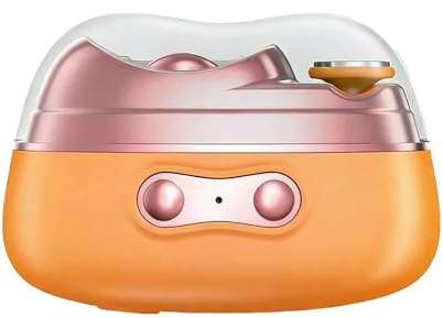 Cortauñas Eléctricos, Recortador y Pulidor de Uñas 2026, Cabezas de Pulido Dobles con 2 Velocidades, para Adultos y Personas Mayores orange
