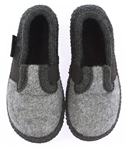 Beck Mixte enfant Bobby Chaussons, Gris, 35 EU