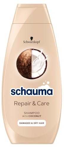 Schwarzkopf Schauma Repair & Care Shampoo – 250 ml, with Shea Butter & Coconut Extracts