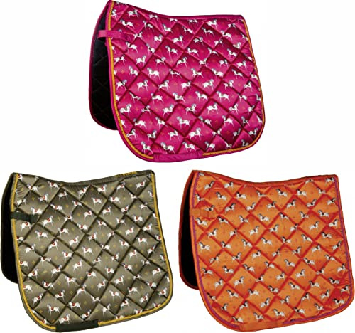 HKM Allure Cheval Pieno Sottosella Pad Arancione Vielseitigkeit