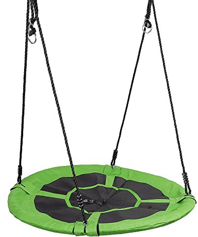 Columpio de nido de 100 cm, columpio para bebés, para exteriores e interiores, columpio para niños, columpio colgante para jardín, para niños y bebés, capacidad de carga de 200 kg (verde)