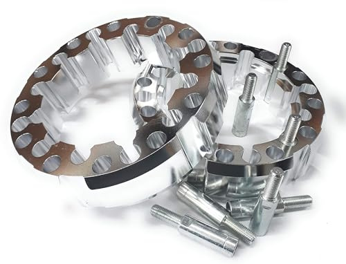 Separador Espaciador Extensor Rueda Delantera Solo Compatible Con Yamaha YFM 660 Raptor 01-05 Ancho Amplia 45mm Por Rueda 4/137-4/145-4/156 Con Alargadores de Metrico 10 x 125 Set Para 2 Ruedas.