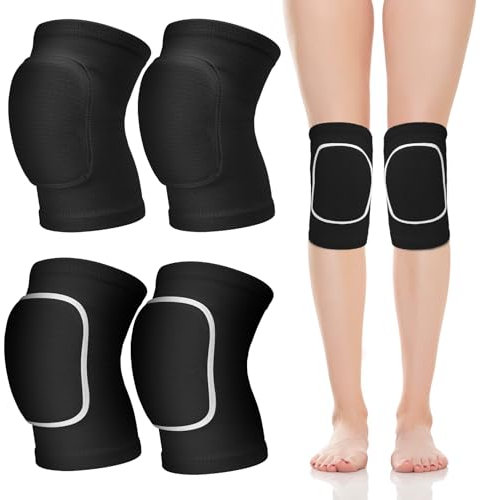 Halinuia 2 Paio Ginocchiere Pallavolo Bambina, Ginocchiere Bambina Ginocchiere Morbide, Protezioni Pattini Bambina, Ginocchiere Danza Ragazza, Ginocchiere Bambino per Danza Pallavolo Calcio Basket