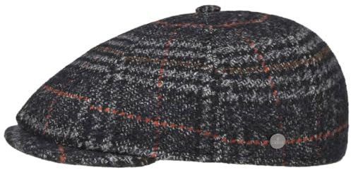 LIERYS Merino Flatcap Klassisch Made in Italy Herren Herbst dunkelblau XL (60-61 cm)