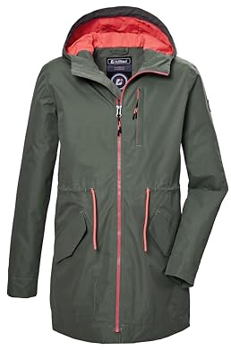 Killtec flickor Kos 148 Grls Prk Funktionsparka/parkas vattentät med huva