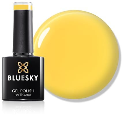 Bluesky Gel Nail Polish 10ml, Yellow Petal - SS2503, Yellow Gel Nail Polish for 21 Day Manicure, Requires Curing Under LED UV Nail Lamp