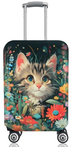 SICANAUO Cubiertas de equipaje, protección de maleta de viaje elástica, cubierta de maleta personalizada, fundas de almacenamiento de equipaje antiarañazos, protección de caso de carro de viaje, color