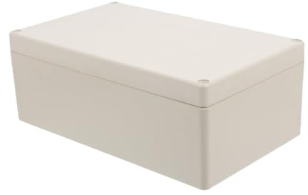 Gatuida Boîte de Jonction Électrique Étanche en Plastique Beige Couvercle de Protection pour Prise Extérieure, Résistant aux Intempéries, Dimensions 75x120x200 Mm