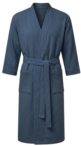 AUYAO Badrock för kvinnor med bälte och 2 fickor, Badrock för män, mjuk och absorberande, snabbtorkande perfekt för hem, spa, bastu, gym