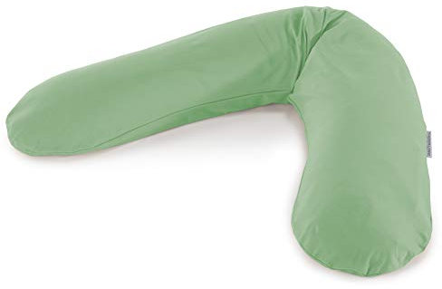 Theraline Ersatzbezug für Das Original Schwangerschaftskissen & Stillkissen, Stillkissen Bezug 190 cm, Bamboo Collection aus Bambusviskose und Bio-Baumwolle, Farbe: Pappel