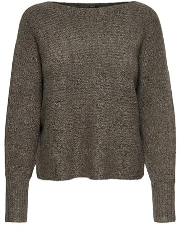 ONLY ONLDANIELLA L/S Pullover KNT Noos Pull-Over, Marron, M Femme