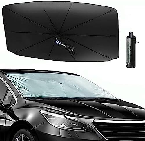Plegable Coche Parasol, para Mercedes Benz AMG GLA GLB 180 180d 200 200d 220d 250 GLA GLB 43 45 Parabrisas Delantero versión Mejorada, Sombrilla para Coche Protección UV, 140 * 80cm,L(140 * 80CM)