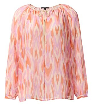 Comma Chiffonbluse mit Allovermuster