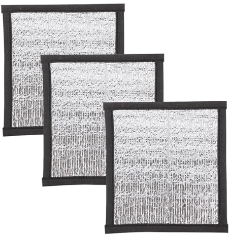 Yardwe 3Pcs Reptile Heat Mats 16x16cm Insulation Pads for Tortoise Bedding Snake Lizard Terrarium Heater Film Warm Reflective Pet Heat Pad
