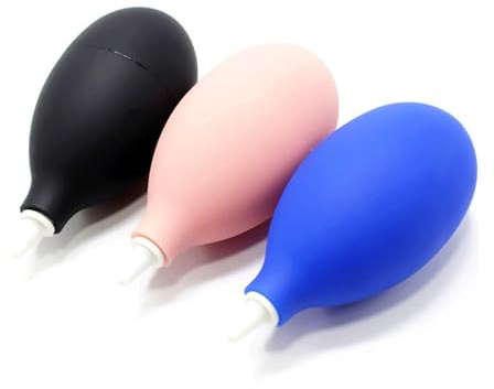 Keyboard Cleaning Air Blower & Air Blower for Phone Charge Port - Handheld Silicone Squeeze Ball Puffer Duster for Camera Lens, Electronics, Watch & PC Dust Removal (Blue)