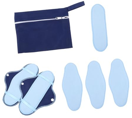 KOCKSHION Toalla Sanitaria Lavable Reutilizable 8 Piezas Toallas Femeninas Absorbentes Transpirables Para Menstruación y Postparto Uso Diario Cuidado Íntimo Mujer