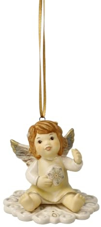 Goebel Figura de ángel en el Camino a la Tierra - Mensajero del Cielo champán Navidad