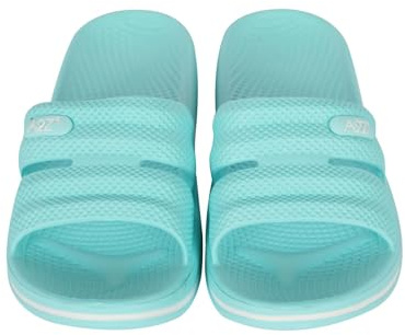 A2Z Kids Girls Ladies EVA Summer Sliders Lightweight Waterproof Shower Pool - Slider 1301 Aqua 12 UK CH
