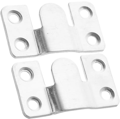 Ciieeo Crochets pour Tableaux en Acier Inoxydable 2 Pièces, Clips de Fixation pour Miroirs Design Sobre pour Meubles Suspendus et Cadres Photo