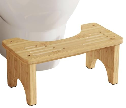Generico Scalino Toilette Per La Defecazione | Pieghevole In Legno Ergonomico E Antiscivolo,Sgabello per Toilette Squat | Adatto A Bambini Adulti Casa Bagno Viaggi Hotel Appartamento Dormitorio