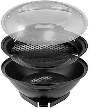 Taurus Mycook Vaporera de plástica - Conjunto completo de vaporera de 2 niveles para robot de cocina Mycook. apto para todas las versiones de Mycook para cocinar al vapor. Cocción al vapor.