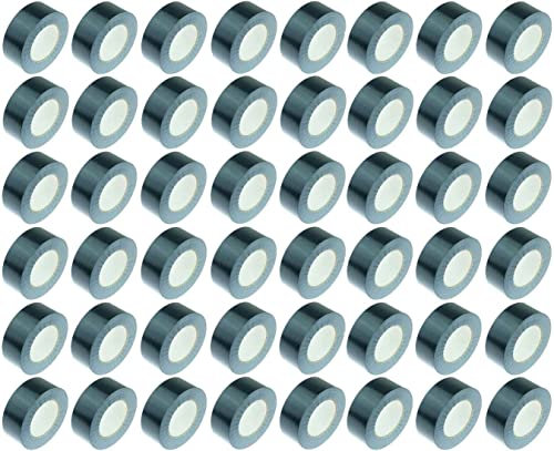 48 Rollen Gewebeband 50 m x 48 mm Schwarz - Panzerband Steinband Gaffa Tape Reparaturband