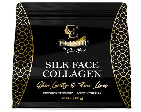 Silk Face Collagen® – Colágeno de Seda con Proteína de Sericina Activada | Colágeno de Ultra Bajo Peso Molecular | 14 g de Proteína | 30 Porciones | Sabor Neutro | 450 g (15.87 oz)
