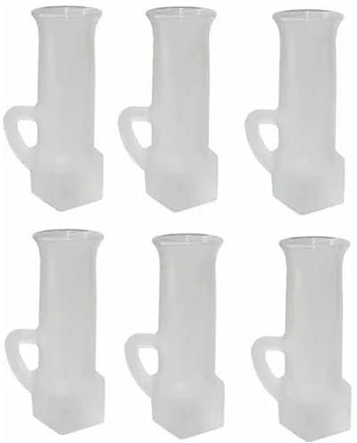 Set da 6 Bicchiere vodka limoncello liquori amari fresco bicchierino freezer 7cl bianco satinato bar pub ristoranti hotel cicchetti shot bodega fondo quadro anti caduta