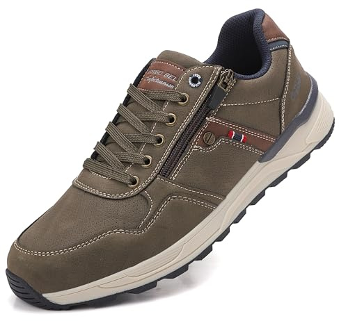 ARRIGO BELLO Baskets Homme Chaussures Léger Mode Homme Ville Sport Chaussures Casual Basse Sneaker 41-46 (Vert,44)