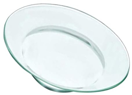 CHILDWEET Piattino in Vetro Rotondo per Brucia Essenze Funzione Versatile e Facile da Pulire, per Aromaterapia e Scaldacera