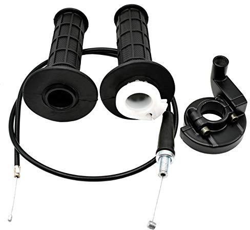 Royitay Gasgriff Griff Kabel Gasgriff Twist Grip und 90cm Gaszug Set für Yamaha SSR Coolster Roketa SDG NST X-Treme 50cc 70cc 110cc 125cc Motor Dirt Bikes Pit Bike