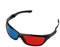vreplrse Lunettes 3D Rouge et Bleue Jeu DVD Lunettes Noir Cadre Bleu Rouge Lunettes 3D pour Film anaglyphe dimensionnel