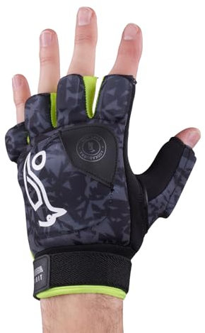 Kookaburra Pro Spirit Hockey Glove, Medium Right Hand, Grey/Yellow