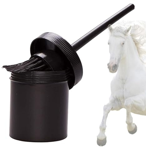 Brocha para de pezuña: pincel para de caballo con botella