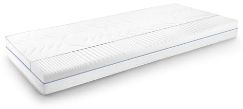 Supportho Premium Ergonomic Cold Foam Mattress, 80 x 200 cm, 18 cm Height, Hardness H2/H3, White