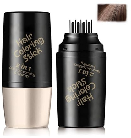 Hair Dye Comb,Temporary Portable Hair Dye Comb For Gray Hair Coverage,Waterproof and Sweat-Proof,Quick Color Root Touch Up Hair,Instant Hair Color for Women and Man-49g (01#Light Brown, 1Pcs)