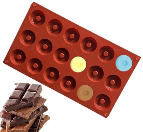 Molde de silicona de rosquilla - 18 cavidad Piojos de rosquilla, molde resistente al calor | Fabricante de bagel de larga duración multifuncional, herramienta de postre de cocina, accesorio de camping