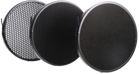 iplusmile Grille en Nid d'abeille pour Flash De Photographie Professionnel 3 Pièces Ensemble D'accessoires Contrôle Direction Lumière Studio Réglable