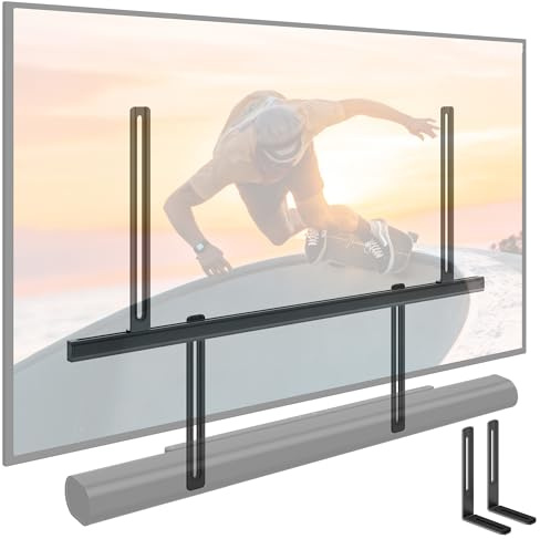 monTEK Soundbar Halterung für bis zu 10 kg, passend für Sonos Arc/Arc Ultra/Beam/Ray/Playbar, Bose Soundbar 500/700, Samsung, Sony, LG und JBL, verstellbare Soundbar-Halterung unter dem Fernseher