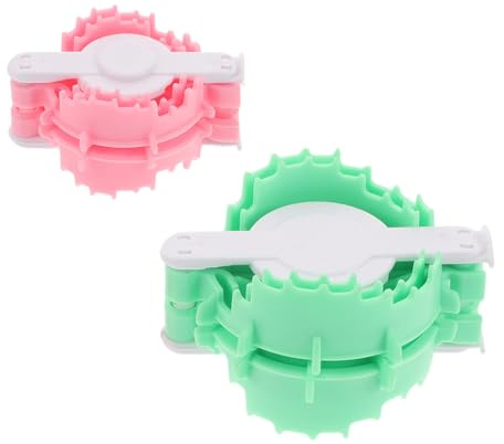 Alipis Kit Creatore di Pompon in Plastica a Forma di Cuore Set da 2 Pezzi Doppie Dimensioni Strumento Facile per Lavori a Maglia e Uncinetto per Decorazioni e Cappelli Artigianali