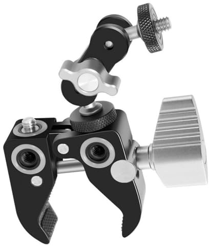 Bras de serrage pour appareil photo avec vis filetée 1/4 3/8 réglable et supplémentaire