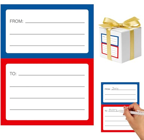 Address Mailing Labels, 100 Pack Large Sticky Mail Address Labels, 11 X 9 cm Blank Self Adhesive Removable to/from Address Stickers for Packing Shipping Postage Envelope Storage Box Parcel