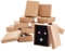 BENECREAT 12 Pack Halskette Ring Box 9x7x3cm Kraft Brown Rechteck Karton Schmuckschatullen Kleine Geschenkbox für Hochzeit Party