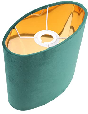 Luxshiny Oval Lampenschirm Clip auf Birnenfass Licht Abdeckung E27 Dekorative Kronleuchter Protector Tisch Licht Muschelabdeckung Für Tabellenwand Stehleuchte Grün